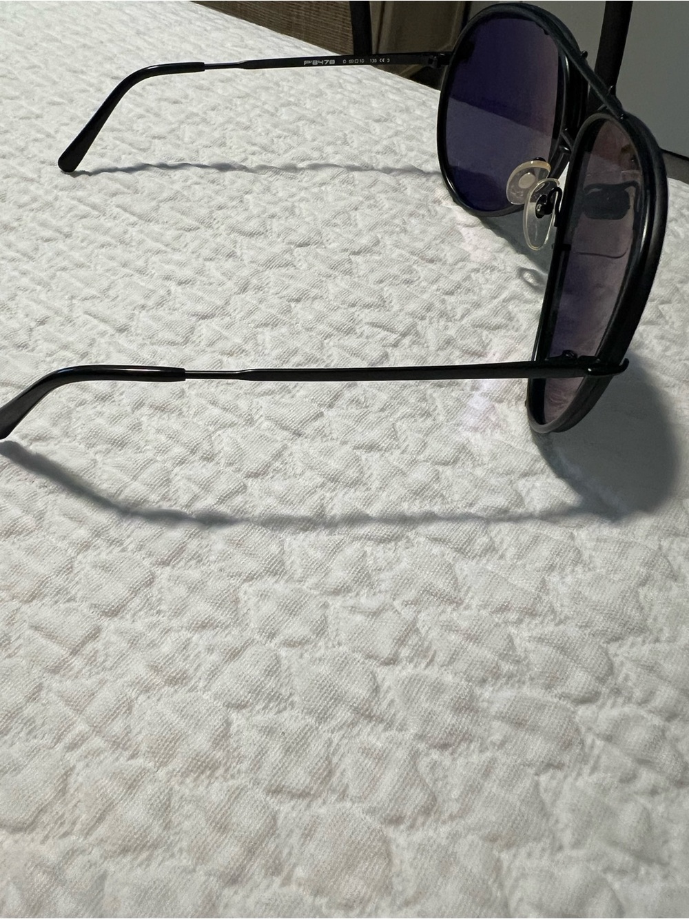 Porsche Design Black Aviator Sunglasses - Picture 4 of 6
